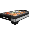 Imagen 2 Plancha eléctrica de 2000 W con revestimiento RockStone antiadherente. Termostato regulable, 5 niveles de potencia y placa extraíble apta para lavavajillas.