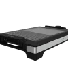 Plancha de asar eléctrica Tasty&Grill 2000 Inox MixStone con superficie mixta de grill y plancha lisa y acabados en acero inoxidable