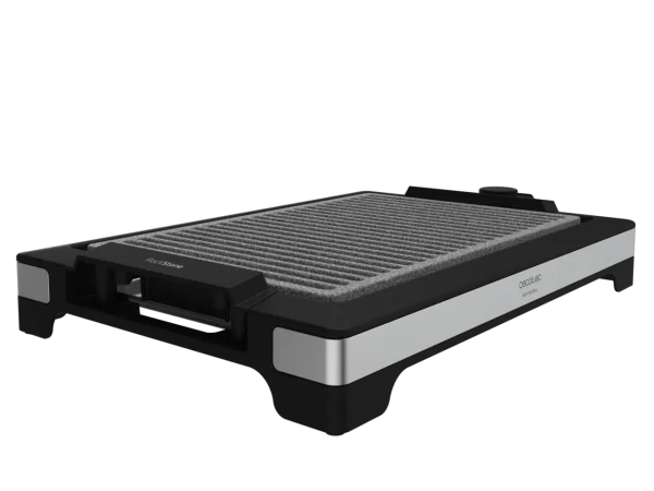 Plancha de asar eléctrica Tasty&Grill 2000 Inox LineStone con superficie grill y acabados en acero inoxidable