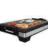 Imagen 2 Plancha de asar eléctrica de 2000 W con acabados en acero inoxidable y superficie grill. Revestimiento antiadherente RockStone y termostato regulable.