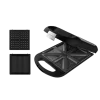 Imagen 3 Sandwichera 3 en 1 de 1500 W con capacidad para 4 sándwiches. Placas intercambiables RockStone para gofres y grill. Cocinado uniforme y limpieza sencilla.