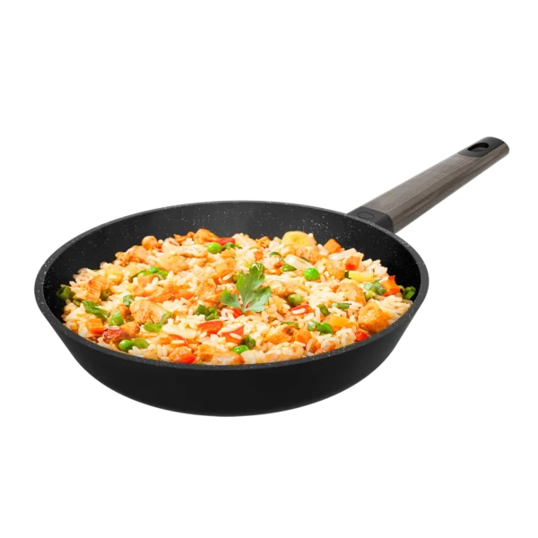 Imagen 2 Sartén de 24 cm en aluminio fundido indeformable con revestimiento antiadherente de alta calidad. Apta para lavavajillas y todo tipo de cocinas, incluida inducción.