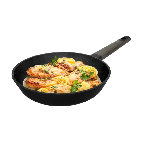 Imagen 2 Sartén Polka Excellence de 28 cm en aluminio fundido. Revestimiento antiadherente superior y fondo indeformable apto para todo tipo de cocinas y lavavajillas.
