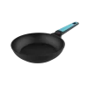 Sartén Polka Platinum 22 Bucket Thunder de aluminio forjado con revestimiento antiadherente Teflon Platinum Plus vista cenital