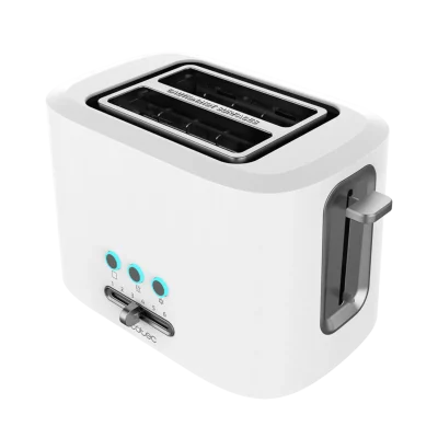 Tostadora blanca Cecotec Toast&Taste 9000 Double White con doble ranura corta y soporte superior para panecillos