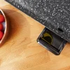 Imagen 7 Plancha de asar eléctrica de 2400 W con superficie XXL de 90x22 cm. Revestimiento RockStone antiadherente, termostato regulable y apta para lavavajillas.