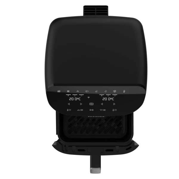 Imagen 3 Freidora de aire Cecotec de 11L con funciones de horno y grill. Cocina dos platos a la vez con su separador. Control WiFi y 8 menús para recetas sanas.