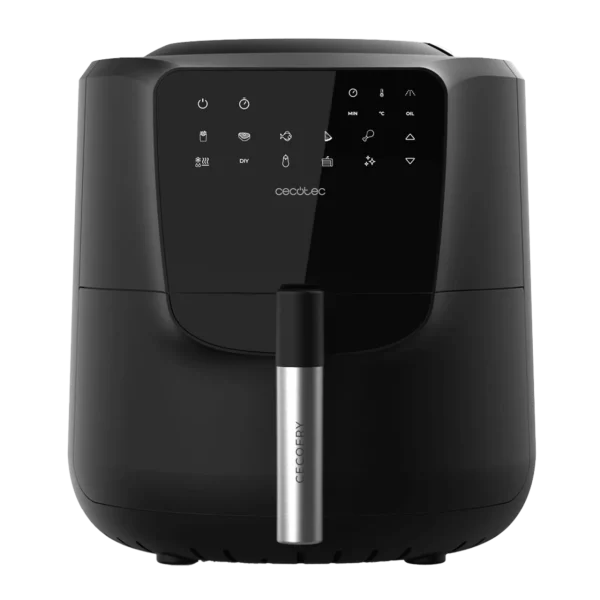 Imagen 4 Freidora de aire Cecofry Rain Pack de 5,5 L con spray de aceite automático y 1550 W. Cocina sana con autolimpieza, 8 menús y accesorios de silicona.
