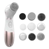 Imagen 4 Cepillo facial Bamba FaceCare TotalClean con 9 cabezales para cara, cuerpo y pies. Rotación 360º, diseño ergonómico y bolsa de viaje para un cuidado integral.
