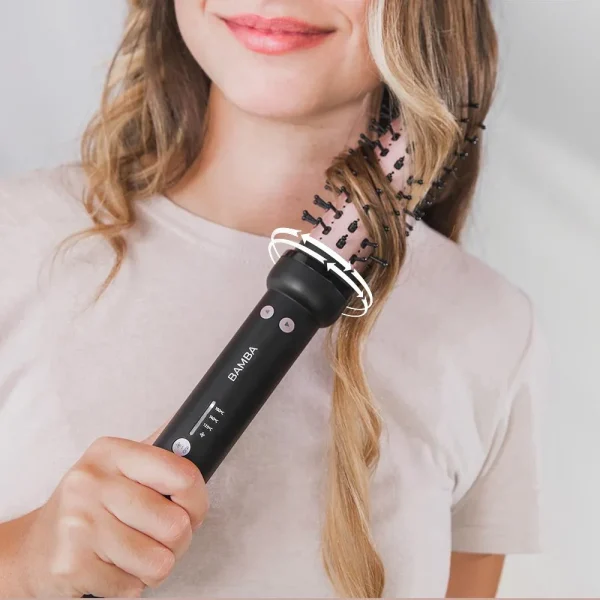 Imagen 6 Rizos perfectos con Bamba InstantCare Curly AirFlow. Cepillo de aire con rotación bidireccional, cilindro cerámico de 30 mm y temperatura ajustable para tu cabello.