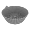 Imagen 2 Pack de 3 moldes circulares para freidoras de aire de 2 a 4.5 L. Accesorios libres de BPA con durabilidad reforzada, diseño antiquemaduras y fácil limpieza.