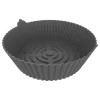 Imagen 4 Pack de 3 moldes de silicona para freidoras de aire de 5 a 8 litros. Accesorios BPA Free con diseño de circulación de aire y fácil limpieza para cocina saludable.