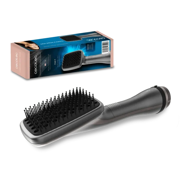 Cepillo de aire Bamba CeramicCare Unique Square de Cecotec con diseño cuadrado ergonómico y cerdas mixtas