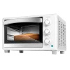Horno de sobremesa Cecotec Bake&Toast 2300 White con puerta de doble cristal y controles giratorios en color blanco.