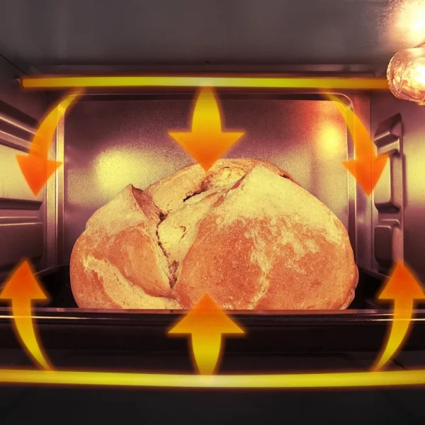 Imagen 4 Horno de sobremesa Bake&Toast 2300 White de Cecotec con 23 litros de capacidad, 1500 W, puerta de doble cristal y temperatura regulable hasta los 230 ºC.