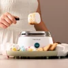 Imagen 4 Máquina de algodón de azúcar de 500 W con diseño retro. Totalmente desmontable para fácil limpieza, funciona con azúcar y caramelos duros.