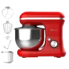 Imagen 2 Batidora amasadora Cecotec de 1200 W con bol de 5 L y función para helados. Diseño elegante en color rojo con 5 funciones ideales para repostería avanzada.