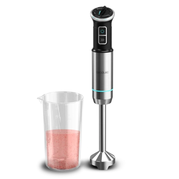 Batidora de mano Cecotec Power Neutron 1100MAX con accesorios, picadora y varillas