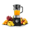 Batidora de vaso Cecotec Power Black Titanium 1300MAX B con jarra de cristal y cuchillas de titanio negro
