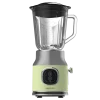 Imagen 2 Batidora RetroTwist Green de 800 W con diseño retro. Incluye jarra de 1 L y cuchillas con recubrimiento de titanio negro para triturar con máxima precisión.