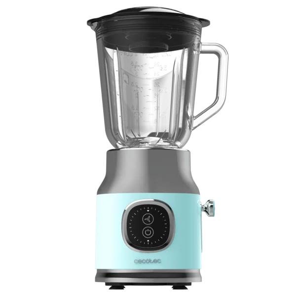 Imagen 2 Batidora de vaso retro de 800W con jarra de 1L y cuchillas de titanio negro. Triturado eficiente y diseño vintage para resultados homogéneos en cada receta.