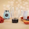 Imagen 7 Batidora de vaso retro de 800W con jarra de 1L y cuchillas de titanio negro. Triturado eficiente y diseño vintage para resultados homogéneos en cada receta.