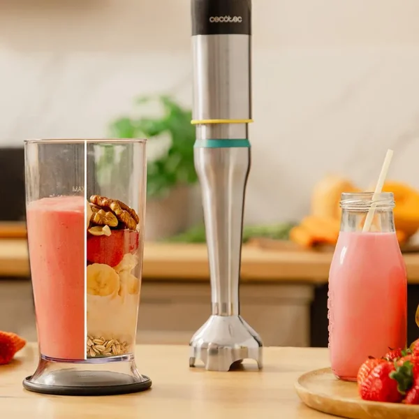 Imagen 4 Batidora de mano CECOTEC Katana 12 Jar D de 1200 W con pie XL, tecnología Perreo Move y 21 velocidades para texturas perfectas en cada una de tus recetas.