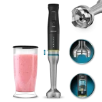 Batidora de mano Cecotec Katana 15 TotalDestroy Jar B de 1500 W con cuchillas contrarotantes y vaso medidor