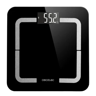 Báscula de baño digital inteligente Cecotec Surface Precision 9500 Smart Healthy de cristal templado negro