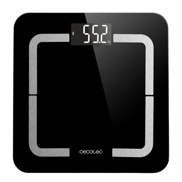 Báscula de baño digital inteligente Cecotec Surface Precision 9500 Smart Healthy de cristal templado negro