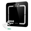 Imagen 2 Báscula de baño digital inteligente Surface Precision 9500 Smart Healthy de Cecotec. Diseñada en cristal templado negro de alta seguridad, pantalla LCD y 180kg.