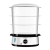 Imagen 2 Vaporera eléctrica Vapovita 3000 Inox de 800 W con 3 recipientes independientes y cuerpo de acero inoxidable. Cocina saludable con temporizador de 60 minutos.