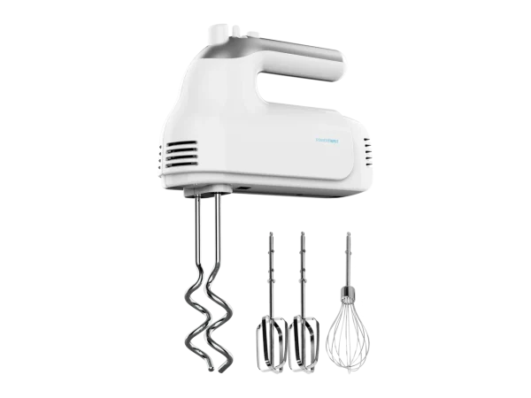 Batidora de varillas Cecotec PowerTwist 500 con accesorios de acero inoxidable y cuerpo ergonómico