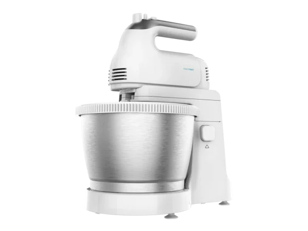 Imagen 2 Batidora de varillas Cecotec PowerTwist 500 Steel con 500 W, bol autogiratorio de 3,5 L, 5 velocidades y función Turbo para repostería y mezclas perfectas.