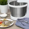 Imagen 3 Batidora de varillas Cecotec PowerTwist 500 Steel con 500 W, bol autogiratorio de 3,5 L, 5 velocidades y función Turbo para repostería y mezclas perfectas.