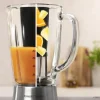 Imagen 5 Batidora de vaso de 1300 W con cuchilla de 6 hojas de titanio negro y 1,8 L de capacidad. Incluye filtro para licuados y jarra de cristal termorresistente.