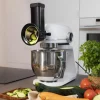Imagen 4 Accesorio cortador para amasadoras Twist&Fusion. Incluye 3 tambores de acero inoxidable para rallar, cortar y rebanar frutas y verduras con total precisión.