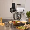 Imagen 7 Accesorio cortador para amasadoras Twist&Fusion. Incluye 3 tambores de acero inoxidable para rallar, cortar y rebanar frutas y verduras con total precisión.