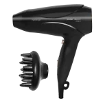 Secador de pelo iónico Bamba IoniCare 5450 Power&Go Pro Fire en color negro con detalles en bronce y accesorios