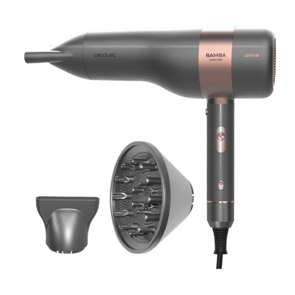 Secador de pelo iónico Bamba IoniCare 6000 RockStar Vision con motor digital y pantalla LCD
