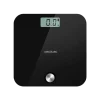Vista superior de la báscula de baño Cecotec Surface Precision EcoPower 10000 Healthy Black en vidrio templado negro