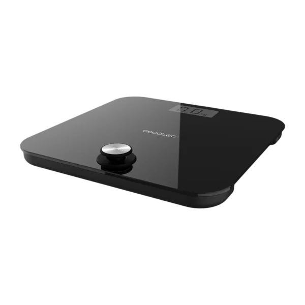 Imagen 3 Báscula de baño ecológica Cecotec Surface Precision EcoPower 10000 Healthy Black. Diseño en vidrio templado, sensores de alta precisión y sin pilas.