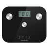 Báscula de baño CECOTEC Surface Precision EcoPower 10100 Full Healthy Black con superficie de vidrio templado negro y pulsador