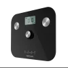 Imagen 2 Báscula de baño Cecotec EcoPower sin pilas, con función de bioimpedancia y sensores de precisión. Superficie de vidrio templado negro de alta seguridad.