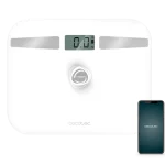 Báscula de baño Cecotec Surface Precision EcoPower 10200 Smart Healthy White con superficie de vidrio templado y pulsador