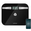 Báscula de baño inteligente Cecotec Surface Precision EcoPower 10200 Smart Healthy Black con superficie de vidrio templado negro y pulsador EcoPower