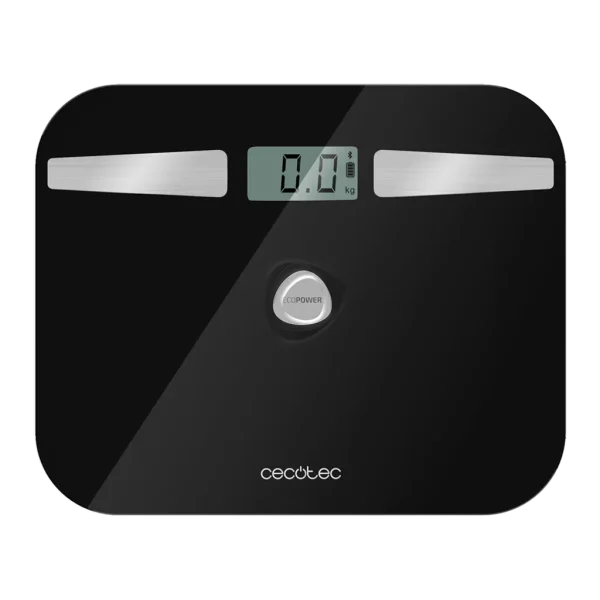 Imagen 2 Báscula de baño Cecotec Surface Precision EcoPower 10200 Smart Healthy Black sin pilas. Vidrio templado, alta precisión y conexión APP para control de peso.