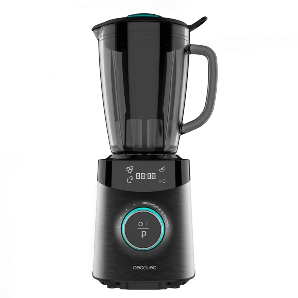 Imagen 2 Batidora de vaso Power Black Titanium 1800 Advance de 1800 W con cuchilla de 8 hojas de titanio negro y jarra de vidrio termorresistente de 1,8 litros.