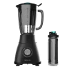 Imagen 2 Batidora de vaso Power Black Titanium 1800 Go con 1800 W, cuchillas de titanio negro y jarra de 1,8 L. Incluye botella portátil para llevar tus smoothies.