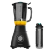 Imagen 3 Batidora de vaso Power Black Titanium 1800 Go con 1800 W, cuchillas de titanio negro y jarra de 1,8 L. Incluye botella portátil para llevar tus smoothies.